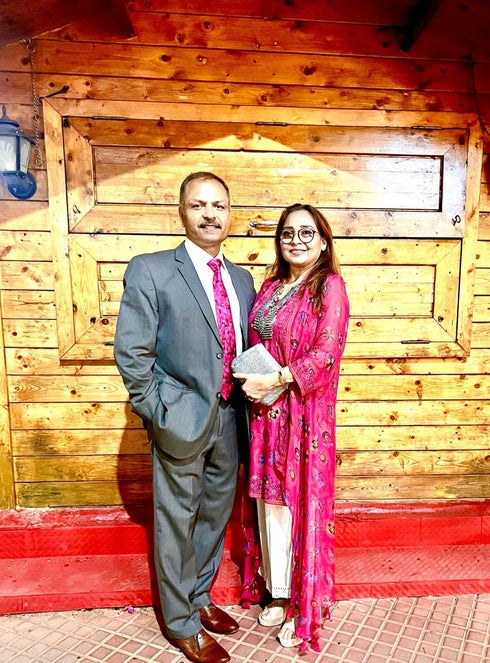 Hot Pink Georgette Set